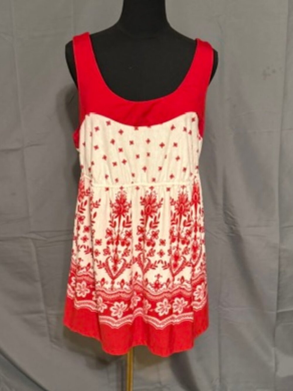 FADED GLORY Peplum Blouse Size 2X